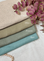 SWISS COTTON SILVER STONE HIJAB (ELORA EXCLUSIVE)