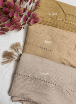 ELORA EXCLUSIVE SEQUENCE COTTON PLEATED HIJAB - Image 9