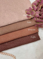 SWISS COTTON SILVER STONE HIJAB (ELORA EXCLUSIVE) - Image 2