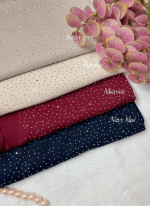 SWISS COTTON SILVER STONE HIJAB (ELORA EXCLUSIVE) - Image 5