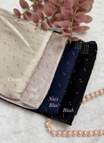 LUXURY JIMICHU PARTY HIJAB (SOFT SILK WITH STONE WORK) - Image 6