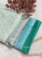 LUXURY JIMICHU PARTY HIJAB (SOFT SILK WITH STONE WORK) - Image 9