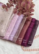 LUXURY JIMICHU PARTY HIJAB (SOFT SILK WITH STONE WORK)